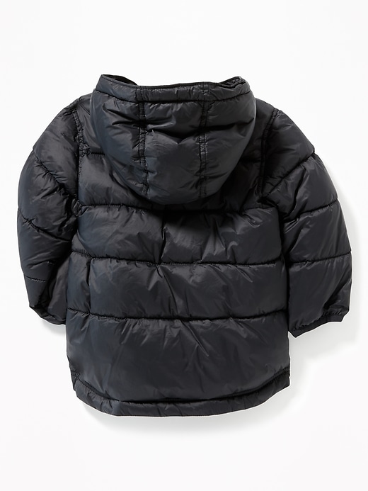 View large product image 2 of 4. Hooded Frost-Free Puffer Jacket for Toddler Boys