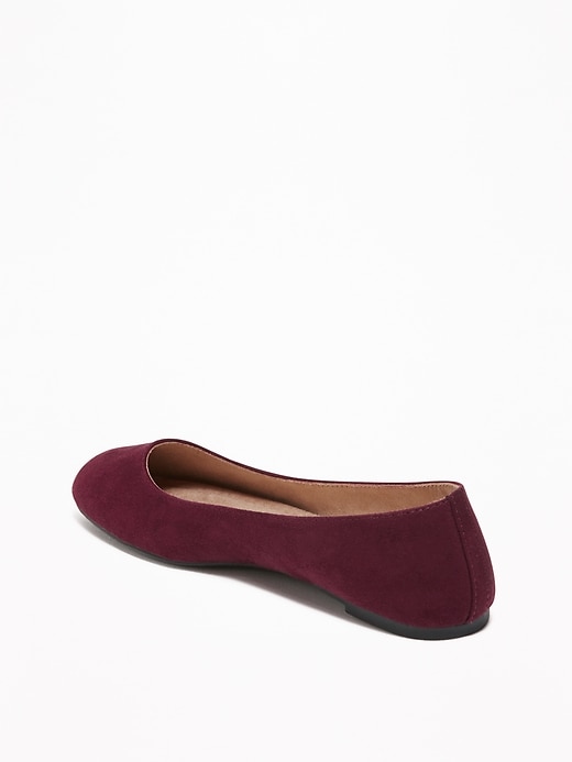 Image number 4 showing, Faux-Suede Ballet Flats for Women