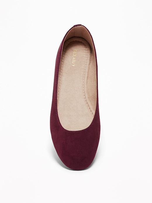 Image number 3 showing, Faux-Suede Ballet Flats for Women