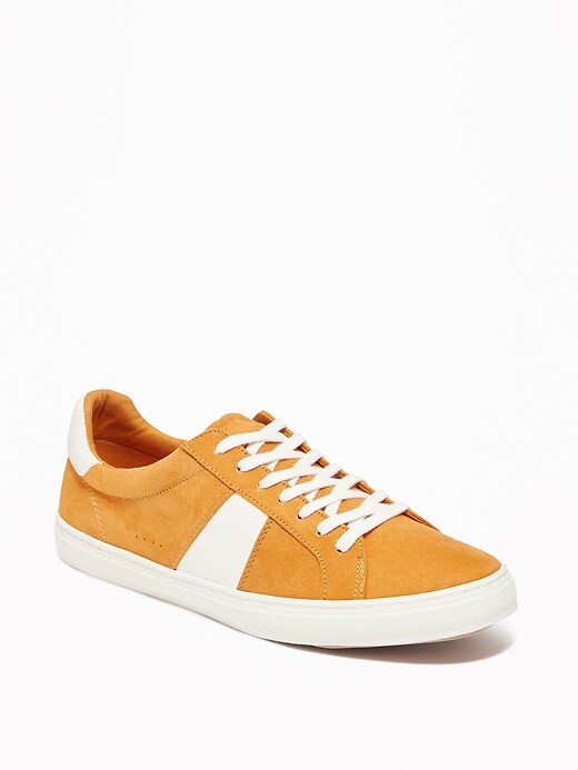 Image number 1 showing, Faux-Suede Classic Sneakers for Women