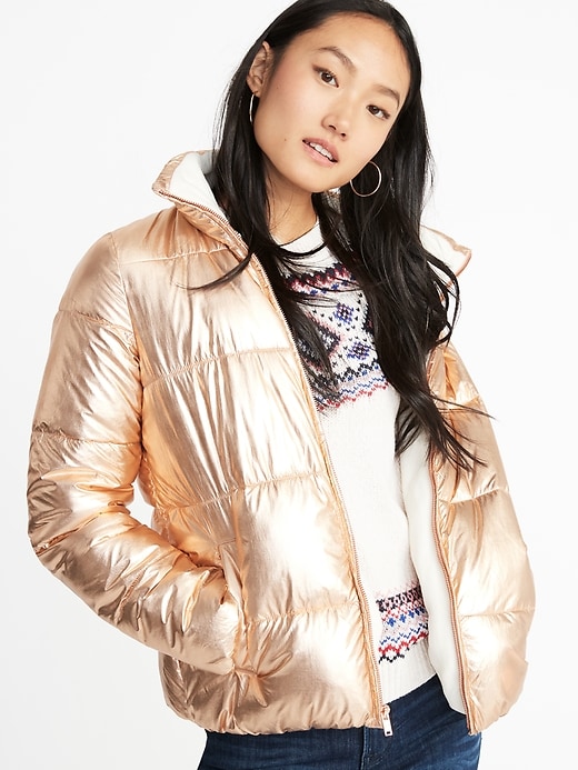 Image number 4 showing, Metallic Frost-Free Jacket for Women
