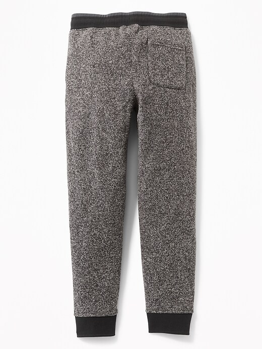 View large product image 2 of 2. Sweater-Knit Fleece Joggers For Boys