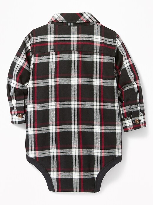 Plaid Bodysuit & BowTie Set for Baby Old Navy