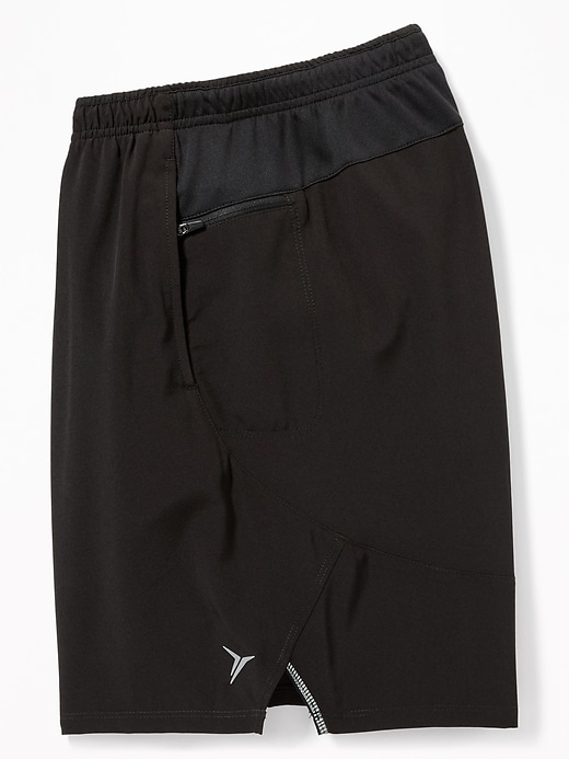 View large product image 2 of 2. Go-Dry 4-Way Stretch Run Shorts - 7-inch inseam