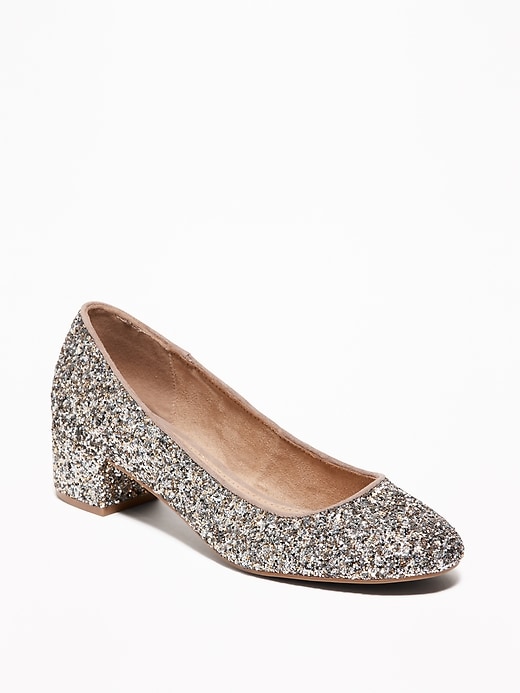 Image number 1 showing, Glitter Block Heels for Women