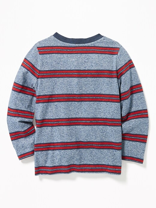 View large product image 2 of 2. Striped Henley for Toddler Boys