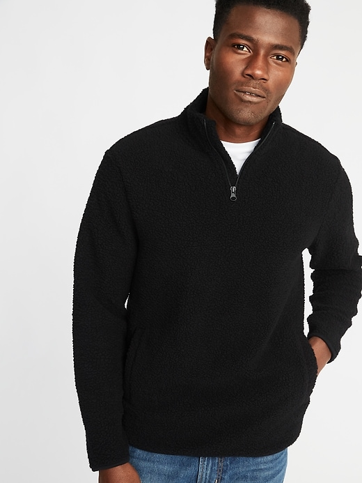 Image number 1 showing, 1/4-Zip Sherpa Popover
