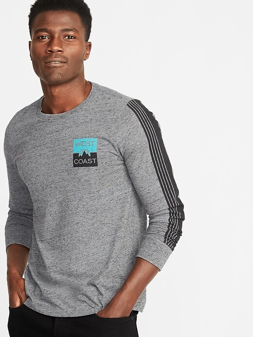 Image number 1 showing, Soft-Washed Graphic Long-Sleeve Tee