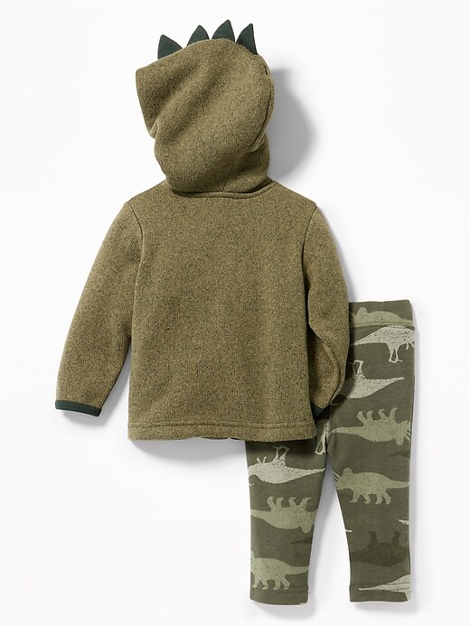 View large product image 2 of 2. Dino-Critter Zip Hoodie and Camo Pants Set for Baby