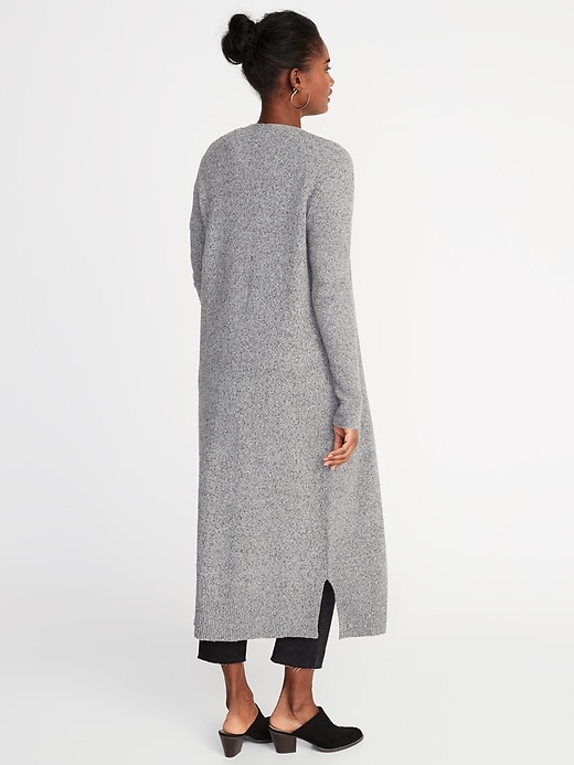 Image number 2 showing, Soft-Brushed Super-Long Open-Front Duster for Women