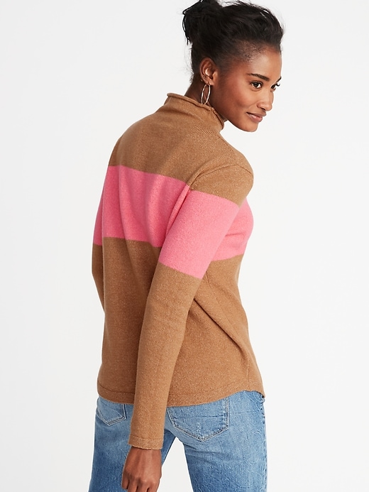 Image number 2 showing, Mock-Turtleneck Sweater for Women