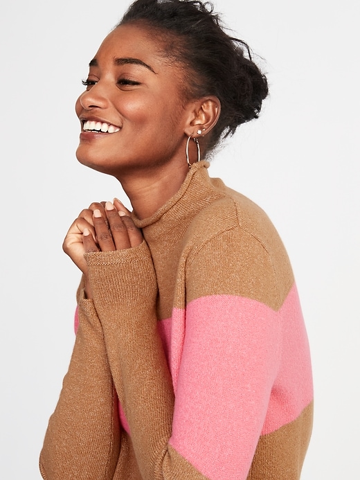 Image number 4 showing, Mock-Turtleneck Sweater for Women