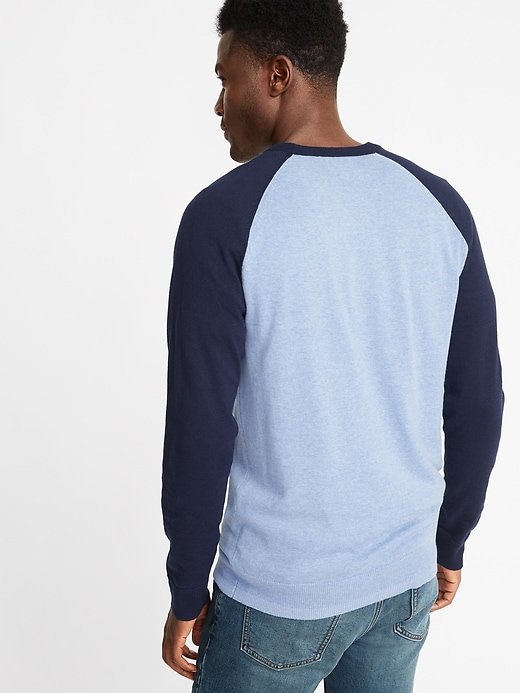 Image number 2 showing, Color-Block Raglan-Sleeve Sweater