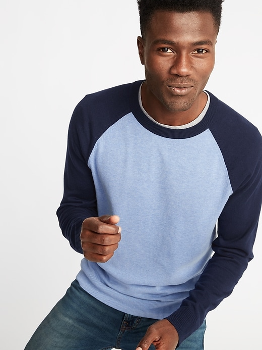 Image number 4 showing, Color-Block Raglan-Sleeve Sweater