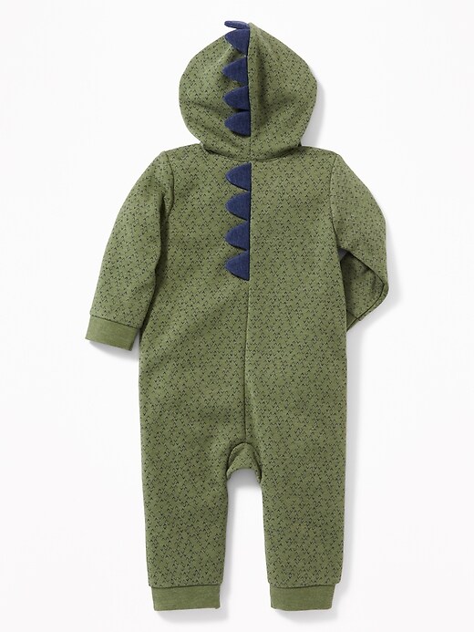 View large product image 1 of 2. Hooded Dinosaur Critter One-Piece for Baby