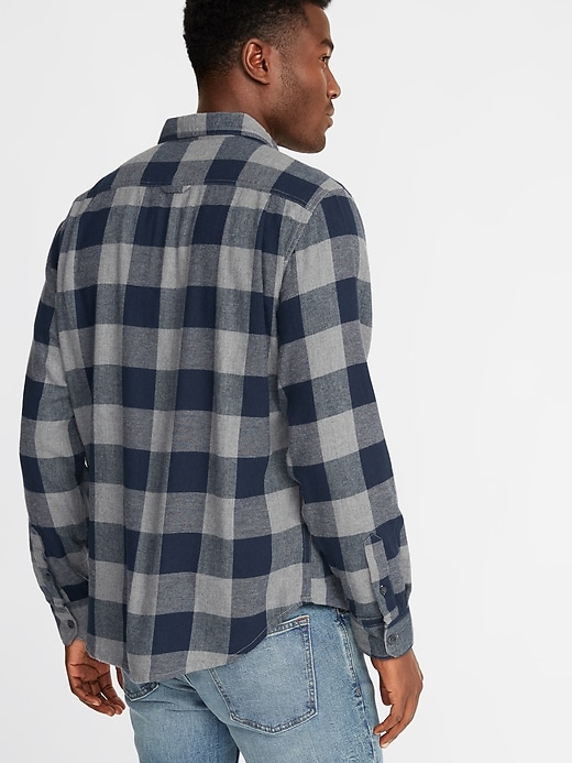 Image number 2 showing, Regular-Fit Built-In Flex Plaid Flannel Shirt