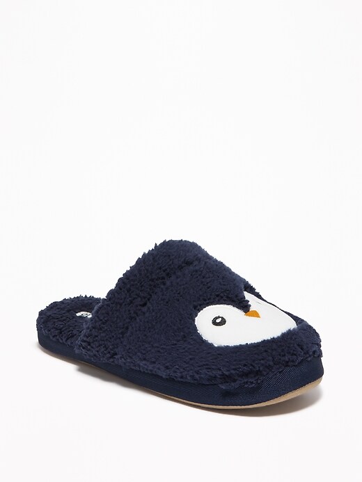 View large product image 1 of 1. Sherpa Critter Slide Slippers for Women