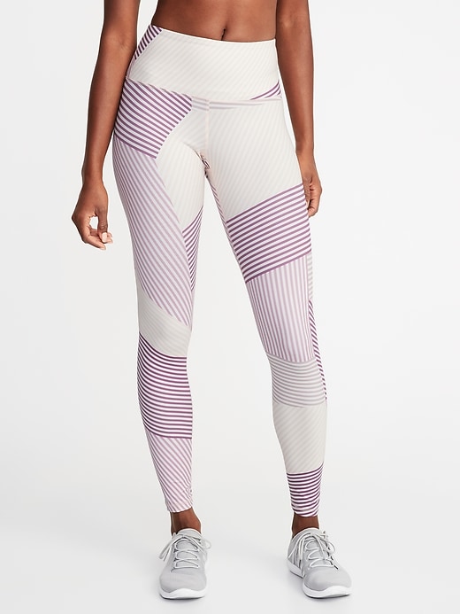 View large product image 1 of 1. High-Rise Printed Elevate Compression Leggings for Women