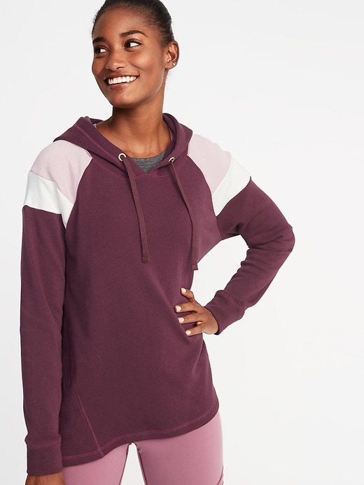 Image number 1 showing, Color-Blocked Swing Hoodie for Women