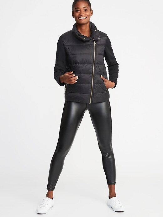 Image number 3 showing, Hybrid Frost-Free Moto Jacket for Women