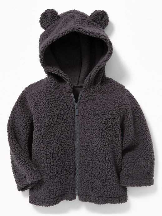 View large product image 1 of 2. Sherpa Bear-Critter Zip Hoodie for Baby