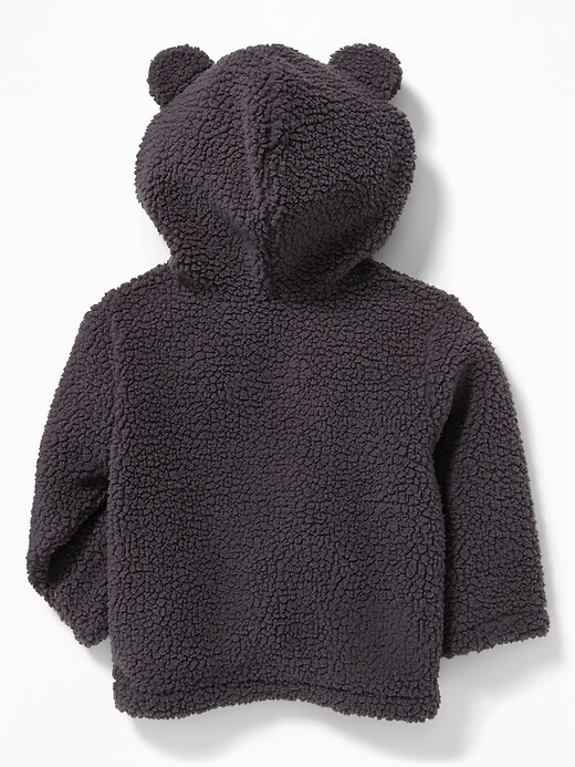 View large product image 2 of 2. Sherpa Bear-Critter Zip Hoodie for Baby