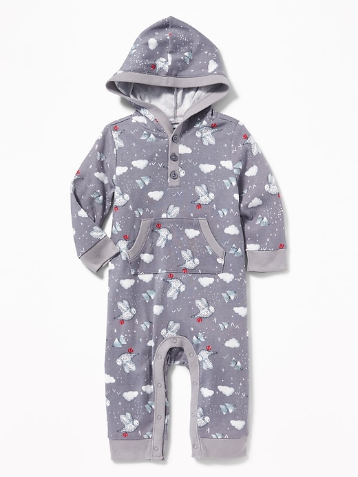 View large product image 1 of 2. Graphic Hooded One-Piece for Baby