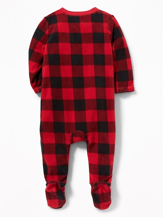 View large product image 2 of 2. Micro Performance Fleece Footed One-Piece for Baby
