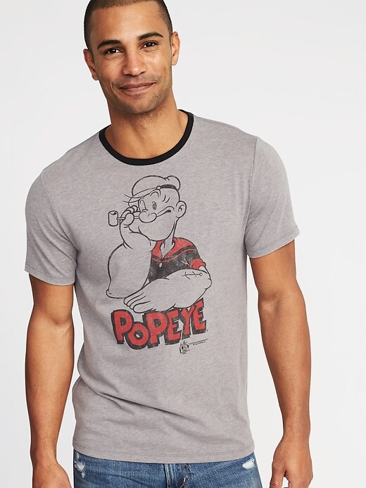 Image number 1 showing, Popeye&#153 Graphic Ringer Tee