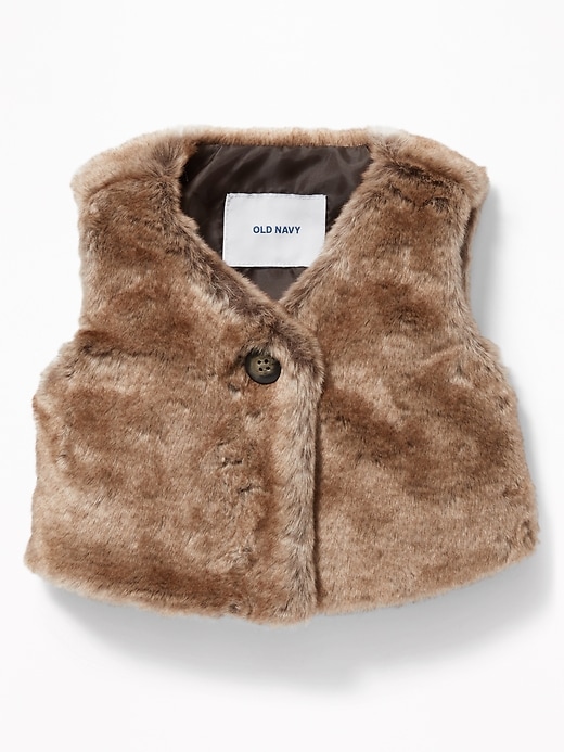 View large product image 1 of 2. Faux-Fur Vest for Baby