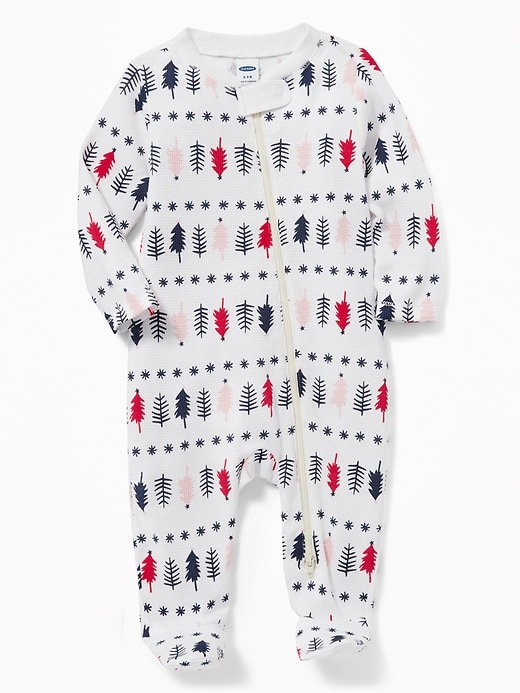 View large product image 1 of 1. Footed Thermal One-Piece for Baby