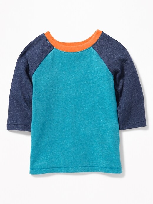 View large product image 1 of 2. Unisex Raglan-Sleeve Baseball Tee for Toddler