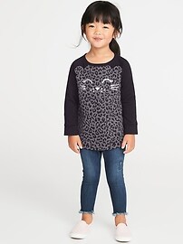 View large product image 3 of 4. Plush Critter-Graphic Tunic Sweatshirt for Toddler Girls