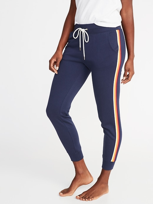 View large product image 1 of 1. French Terry Side-Stripe Joggers for Women