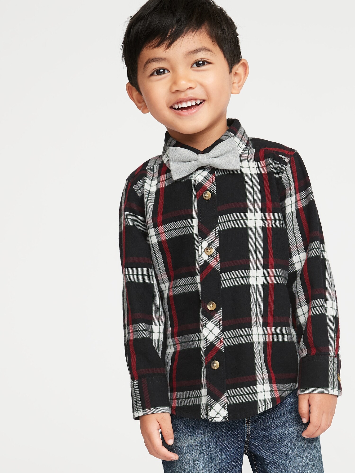 Dressy Shirt & Bow-Tie Set for Toddler Boys | Old Navy