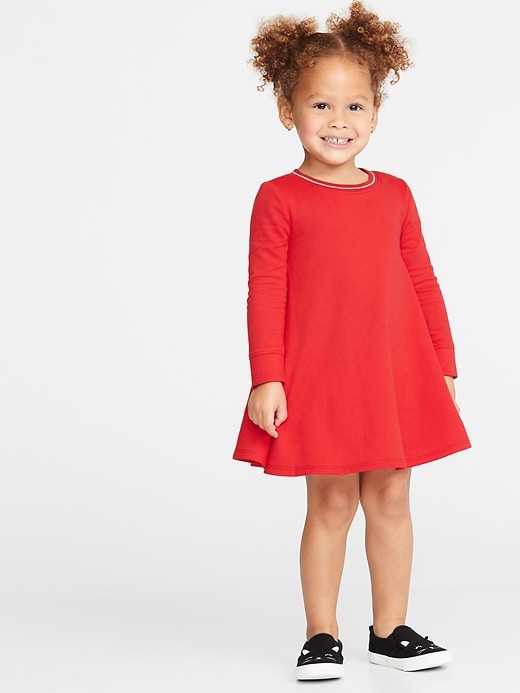 View large product image 1 of 1. French-Terry Circle Dress for Toddler Girls
