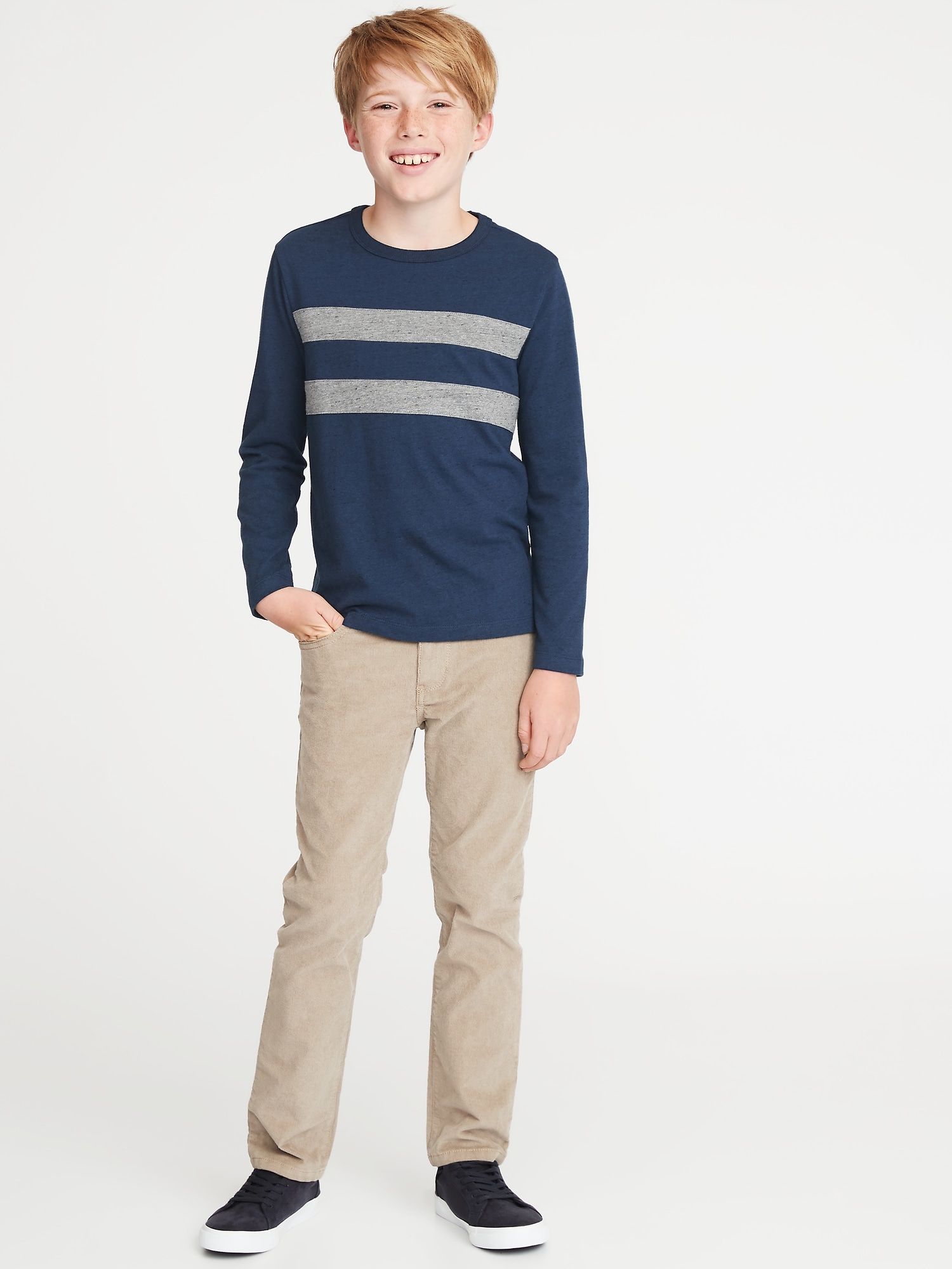 Striped Crew-Neck Tee For Boys | Old Navy