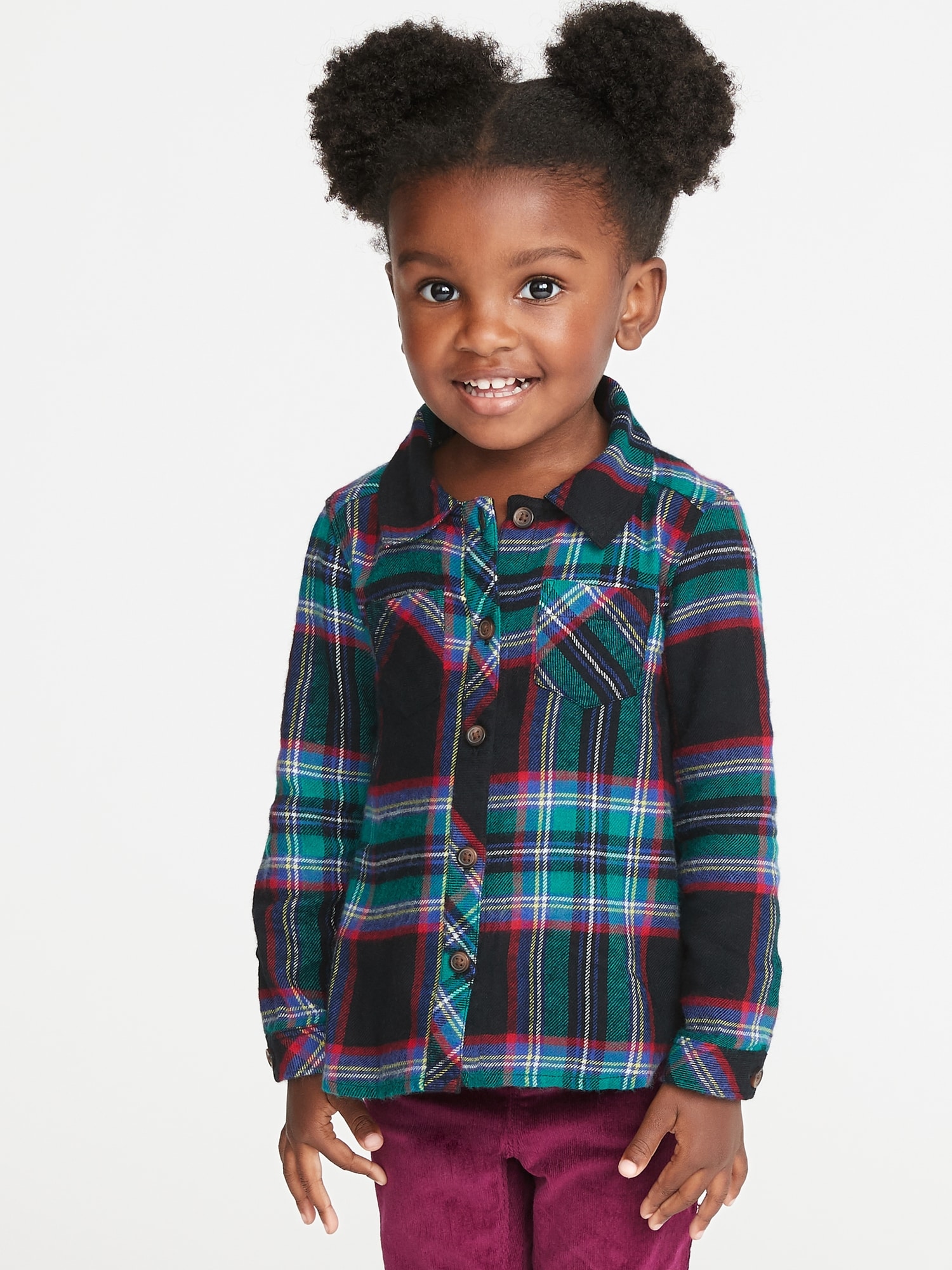 Plaid Flannel Shirt for Toddler Girls | Old Navy