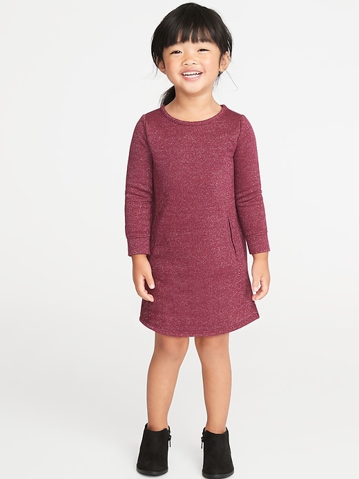 View large product image 1 of 1. Fleece Shift Dress for Toddler Girls