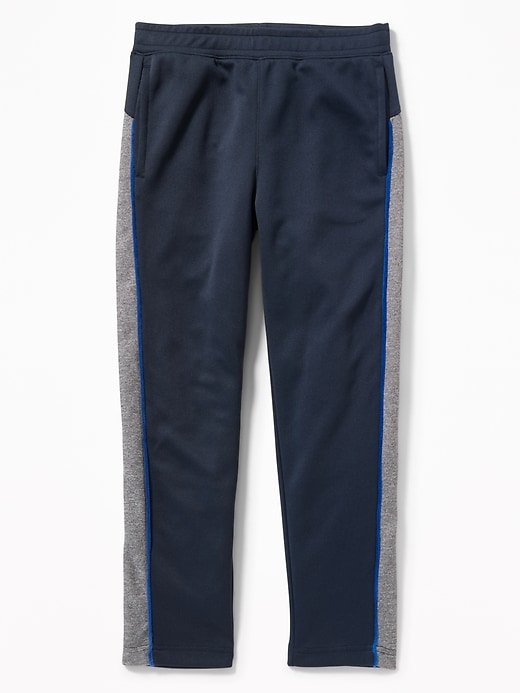 View large product image 1 of 1. Go-Dry Color-Block Velour-Trim Track Pants For Boys