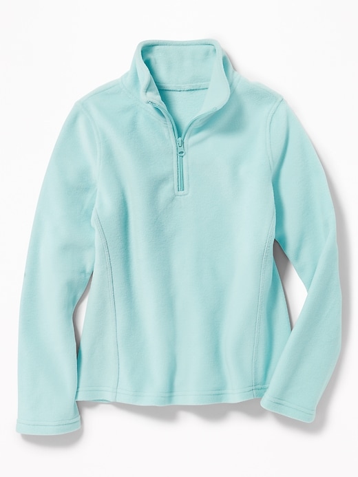 View large product image 1 of 1. Relaxed Go-Warm 1/4-Zip Fleece Pullover for Girls