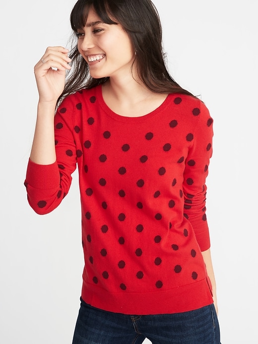 Image number 1 showing, Crew-Neck Sweater for Women