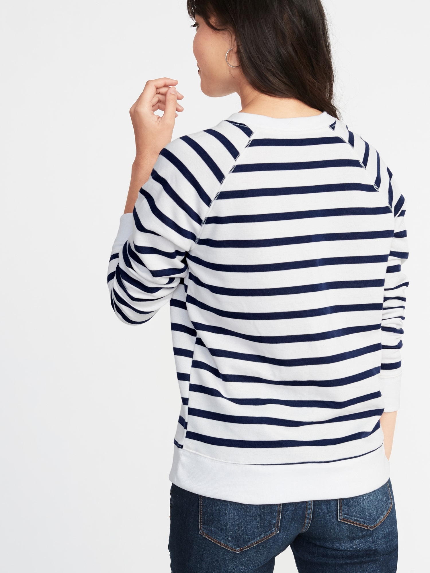 Relaxed french terry on sale sweatshirt old navy