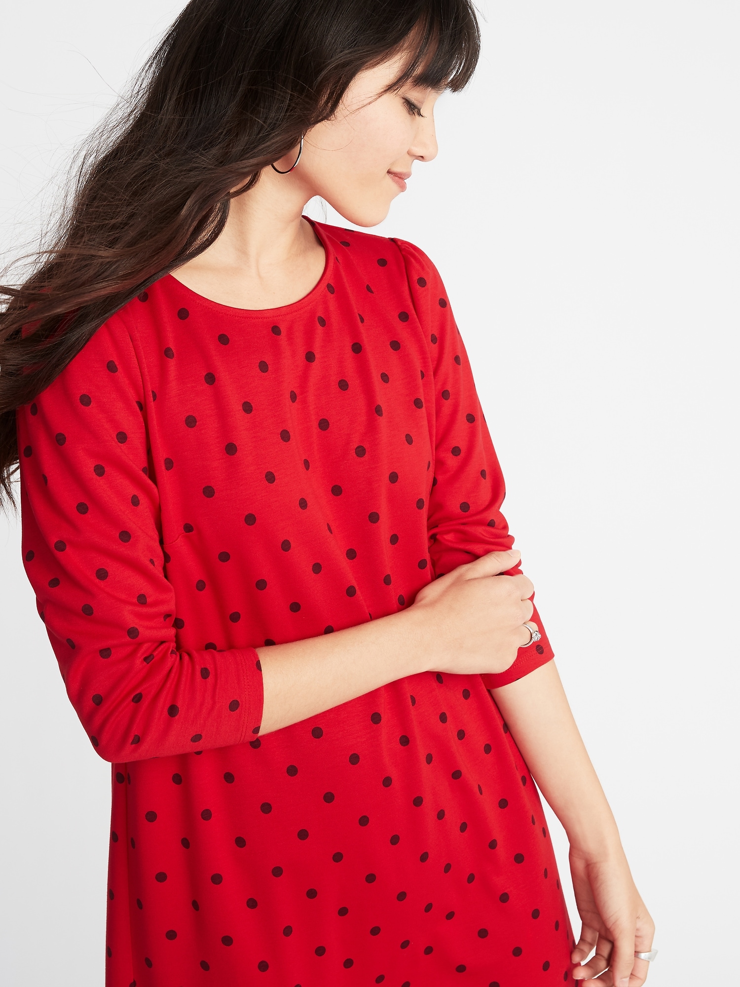 Old navy red shop polka dot dress