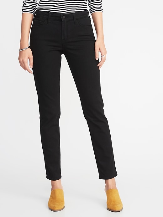 View large product image 1 of 1. Mid-Rise Straight Jeans for Women