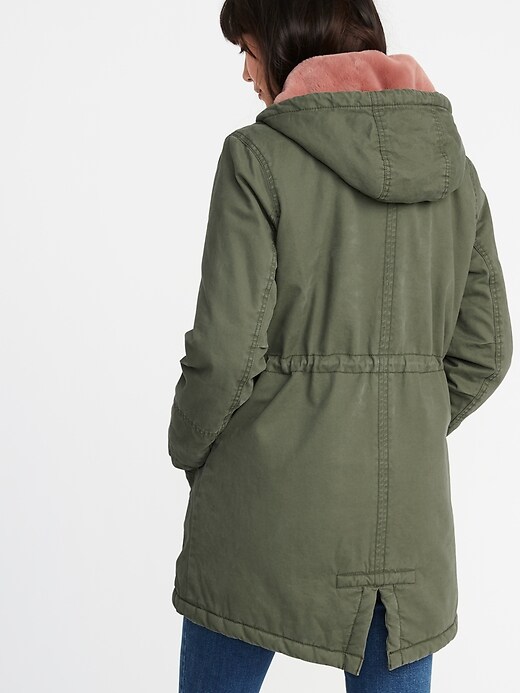 Image number 2 showing, Hooded Utility Parka for Women