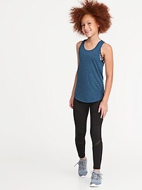 View large product image 3 of 3. Go-Dry 7/8-Length Moto Leggings for Girls