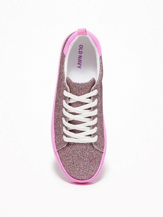 View large product image 2 of 3. Glitter-Covered Sneakers for Girls
