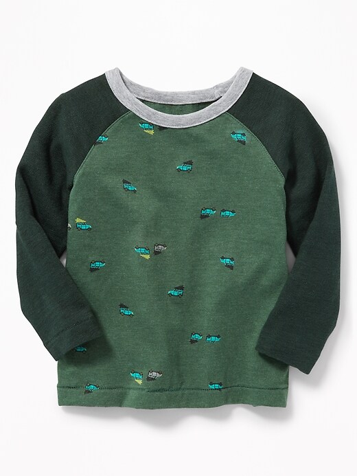 View large product image 1 of 1. Printed Raglan Tee for Toddler Boys