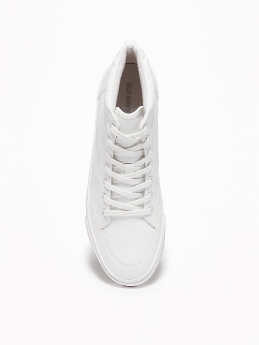 Image number 3 showing, Faux-Leather High-Tops for Women
